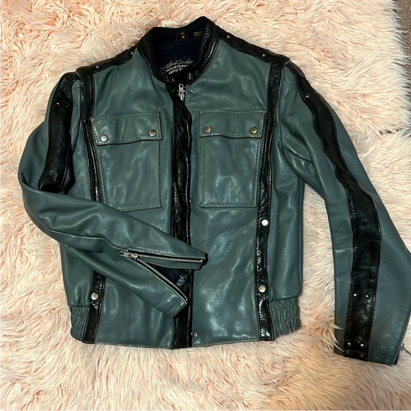 Vintage 80s Harley Davidson x Hein Gericke Cafe Racer Motorcycle Jacket Womens - Picture 4 of 16